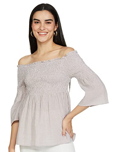 Image of VERO Moda Women's Cotton Printed Straight T-Shirt