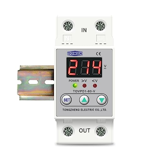 Protector contra sobretensión 60A relé de voltaje para electrodomésticos 6