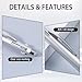 Hadnves 4-in-1 Nail Dotting Pen Ballpoint Design Double-end Art Tools DIY Salon Accessories with Size Marking Pressing Head for Dottings Chrome Sculpting Rhinestones Painting