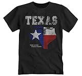 Impresión duradera Texas USA Truck Pick up Trucker Chopper Amerika Route 66 Alaska - Camiseta de manga corta, color negro Negro L