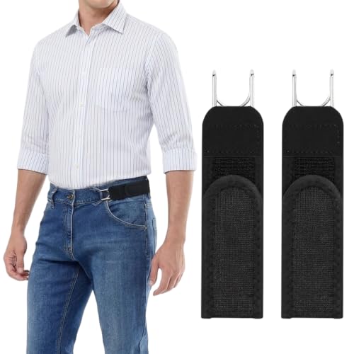 Image of SANNIDHI Buckle Free Belt for Men Women Metal Hook Tactical Elastic Belts | Black, Nylon, Adjustable Stretch No Buckle, Durable Hook and Loop Fastener, Unisex, Waist Belt for Jeans&Trousers