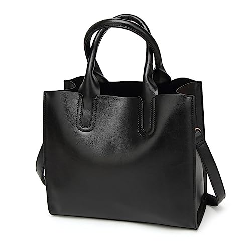 Sac fourre-tout noir Beavorty au design rétro en PU premium