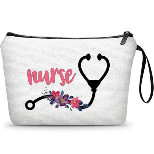 SEAMOON Nurse Nursing Rn Graduation Gifts for Women New Future Registered Nurse Gifts,Unique Small Travel Cosmetic Makeup Bag