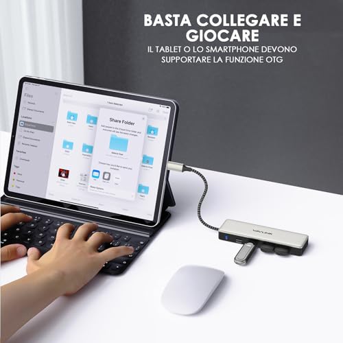 Hub USB C, 10 Gbps USB C Hub, 2 porte USB C 3.2, 2 porte USB A 3.2, compatibile per iMac/MacBook/Chromebook/Dell/HP/Lenovo (non supporta ricarica/estensione monitor) - Hub USB - Immagine 3