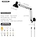 BRRSKBK Black Industrial Swing Arm Wall Light Nordic Adjustable Long Arm Wall Sconces Lamp Metal Double-arms Folding Architect Work Wall Mount Lighting for Bedroom Reading Living Room