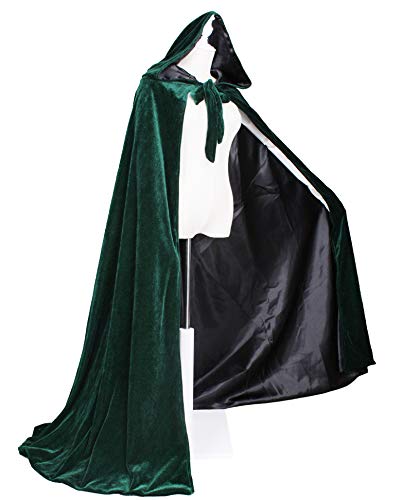 Image of Velvet Renaissance Medieval Cloak Cape Lined with Satin
