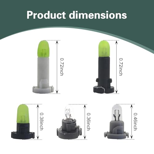 10 bombillas LED para control de clima de coche miniatura 2