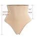FOCUSSEXY Women's Body Shaper Butt Lifter Control Panties Boyshort Underwear Beige