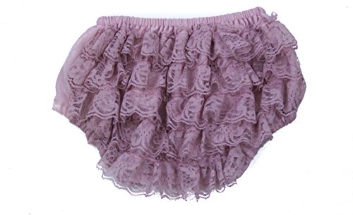 the Hair Bow COMPANY Lace Bloomers for Baby Girls & Toddlers (Diaper Covers L 18m-3T, Dusty Rose)