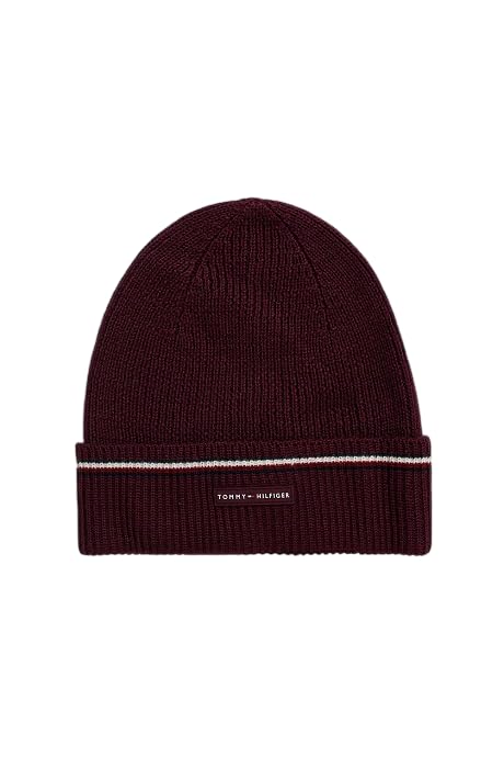Tommy Hilfiger Gorro art AM0AM13587, Deep Burgundy, Talla única