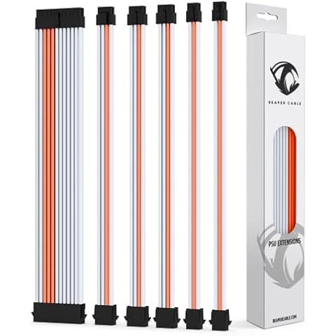 Extensiones con funda Reaper Cable para fuente de alimentación Cover