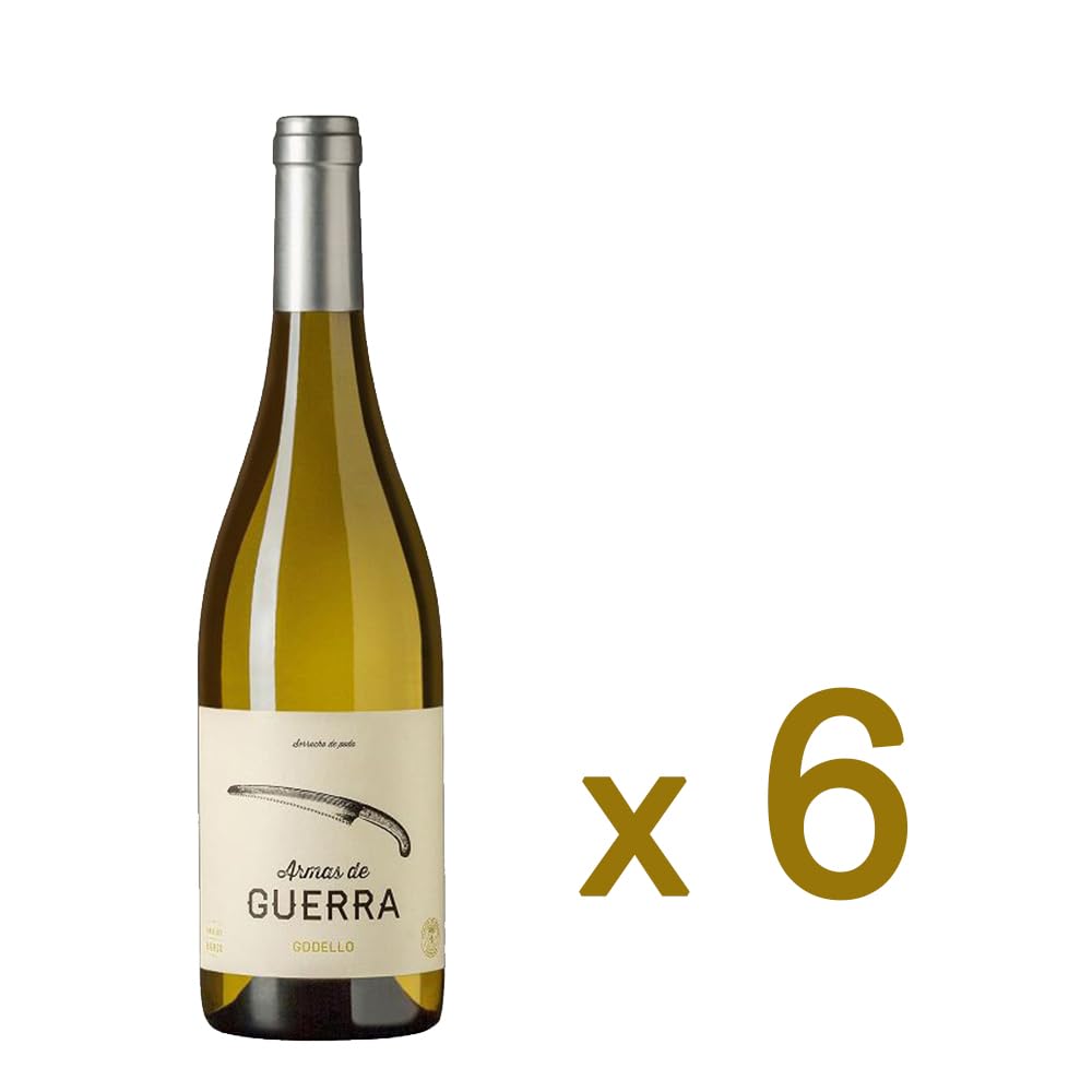 Armas de Guerra Godello Vino Blanco del Bierzo, Pack de 6 Botellas, Premio Bacchus Plata 2024