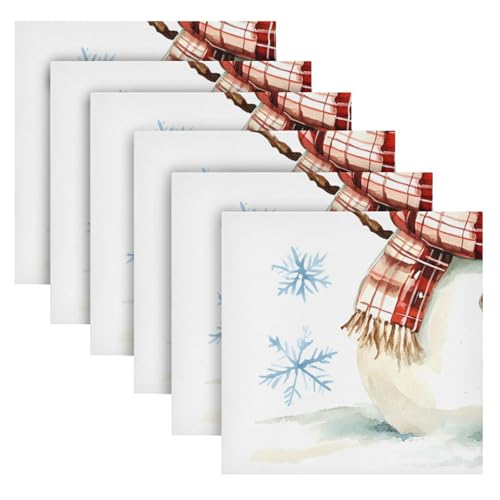 Servilletas de tela Navidad multicolor set x6 20x20 in miniatura 2