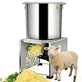 Haushalts-Geflügelfutterzerkleinerer 3500rpm - 304 Edelstahl, 50-200kg/h, Elektrische Futtermühle Und Obstzerkleinerer Für Mais, Weizen Und Körner Als Hühnerfutter(1500W)