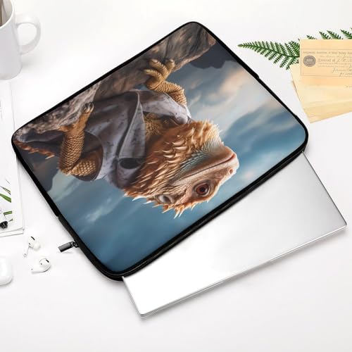 Funda para portátil de 12 pulgadas con diseño Dragón Barbudo miniatura 4