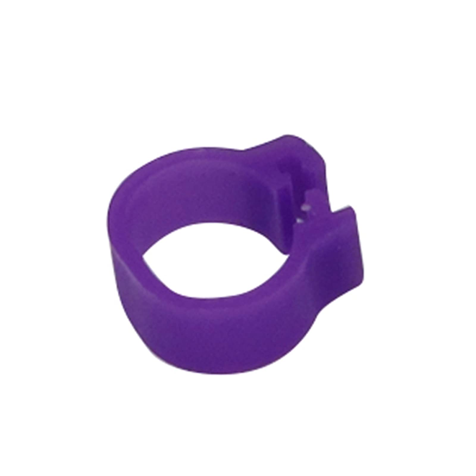 Poultry Leg Bands for Birds, 200pcs, Inner Diameter 8mm, Foot Clip Rings for Pigeon Chicks Duck Parrot Identification Supplies(Purple)