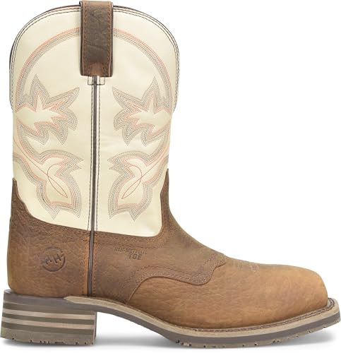 DOUBLE-H 10" Hingham Composite Toe Work Boots for Men - Square Toe, with Double Tuff Footbed and Oil- and Slip-Resistant I.C.E. Outsole, EH-Rated3