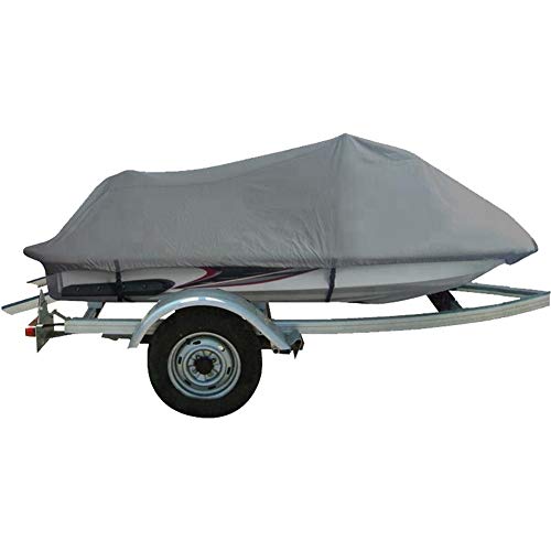 Amgj Funda Para Moto Acuática 136 A 145 , Cubierta De Jet Ski Impermeable Tela De 210d Oxford 420 X 300 Cm,Gris Amgj Funda Para Moto Acuática 136 A 145 , Cubierta De Jet Ski Impermeable Tela De 210d Oxford 420 X 300 Cm,Gris