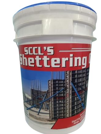 Sponsored Ad - SCL Steel City Liquid Construction Shuttering Oil, (Oil Base) Crack Filler,Premium Water-Based Shuttering Oil & Crack Filler (18 Litres)