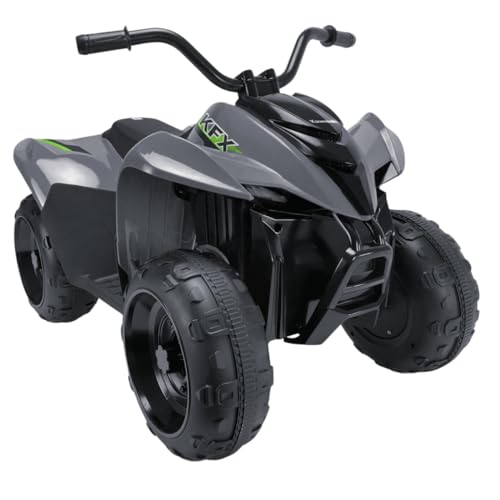 INJUSA - Quad Électrique Kawasaki KFX90 pour Enfants de 3 à 5 Ans | Batterie 6V | Pédale Accélérateur | Marche Arrière | Frein Électrique | Vitesse 5...