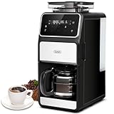 Gevi 10-Cup Grind & Brew Coffee Maker with Built-in Burr Grinder – Programmable...