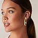 PAVOI 14K Yellow Gold Plated Lightweight Hoop Earrings for Women | Wide Flat Hypoallergenic Huggie Hoops | Minimalist Jewelry 40mm Large Earrings