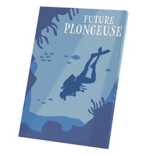 Toile Imprimée Future Plongeuse Tableau Décoratif Affiche Poster de Qualité