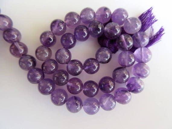 Améthyste perles 8mm grand trou de 1mm pour créer vos bijoux bohèmes et ateliers DIY