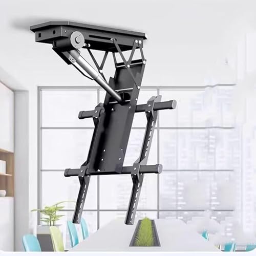 Soporte TV Motorizado, Soporte Techo TV Motorizado Soporte de montaje de TV de techo ajustable, elevador de TV desplegable oculto, se adapta a soporte de TV motorizado for televisores de 50-90 pulgada