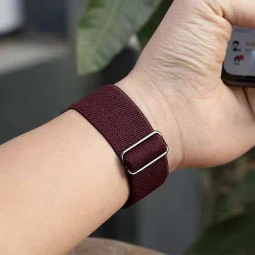 6 Pack Stretchy Braided Bands Compatible With Samsung Galaxy Watch 8 40mm 44mm/Galaxy Watch 8 Classic 46mm,Elastic Nylon Sports Strap,For Both Men And Women