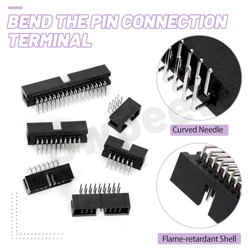 Kit adaptadores headers de pines ángulo recto 23 piezas miniatura 3