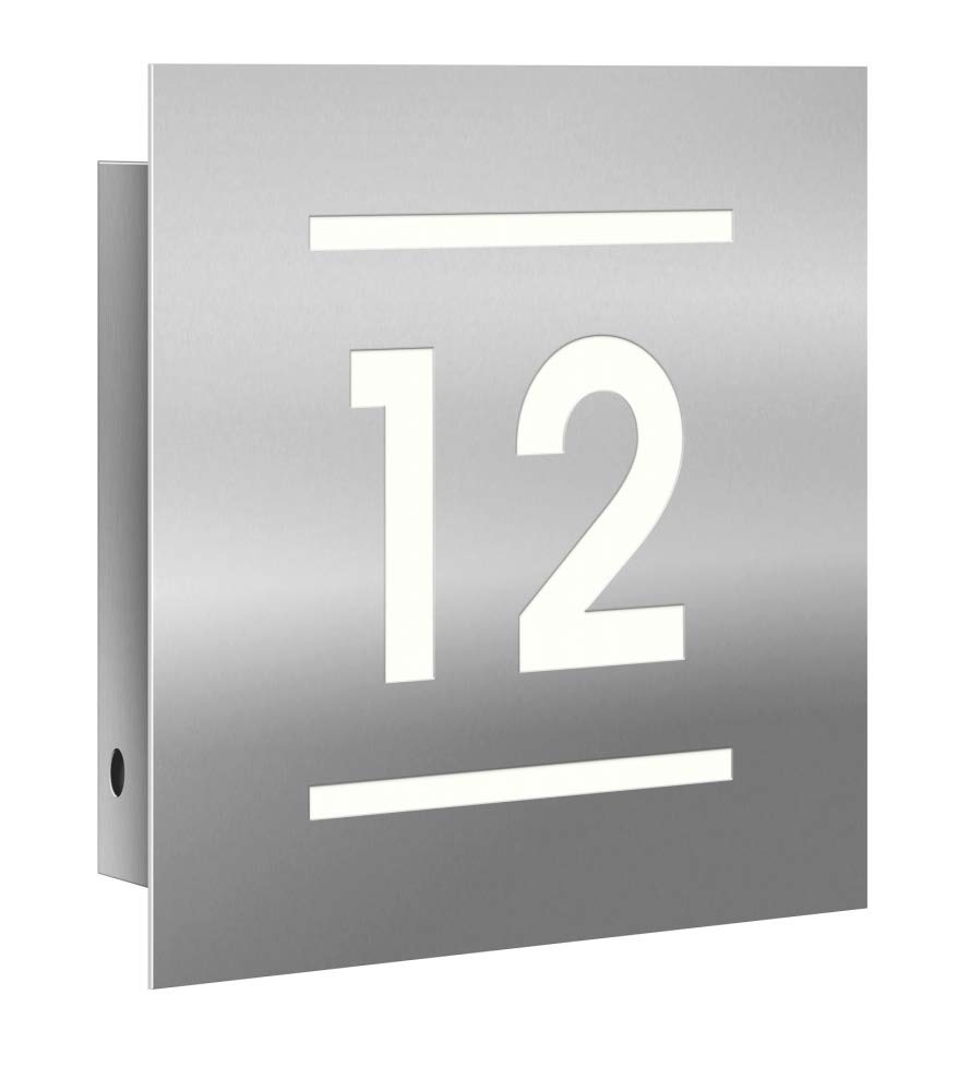 LED-Edelstahl Design Hausnummernleuchte NAMUR SPECIAL - Made in Germany