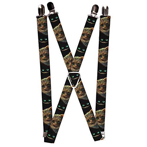 Buckle-Down mens Buckle-down - Alice in Wonderland Suspenders, Multicolor, 3.5 x 2.5 US