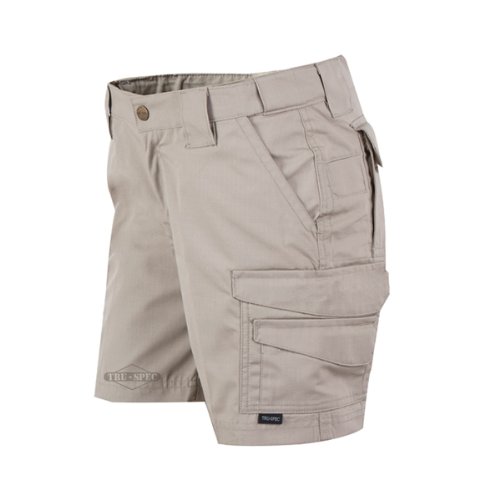 TRU-SPEC Women's Lightweight 24-7 6-Inch Inseam Shorts, Khaki, 4-Inch
