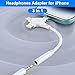 Headphone Adapter for iPhone 17,[Apple MFi Certified] 3 in 1 USB C Lightning to 3.5mm Headphone Jack Aux Audio Adapter USB Type C Dongle for iPhone 16 15 Pro Max Plus 14 13 12 11 XS XR 8 7