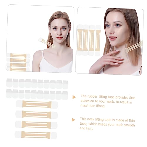 TEHAUX 8 Peças Adesivos Para Levantamento De Pescoço Fita Elástica Para Levantamento De Pescoço Ades