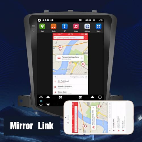 Slakerbe Android 13 Car Radio Stereo,9.7 inch Multimedia Player Bluetooth 5.0 mit Backup Camera Touch Screen Radio 2G + 32G Wireless WiFi Car Stereo Carplay fit for Chevy Cruze 2009-2015