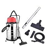 KAIKAFEI Aspiratore Multifunzione Aspiraliquidi, Polvere E Cenere 60L Con Aspirapolvere 1400W Potente, Aspiratore Impermeabile Sicuro per Casa, Ufficio E Auto(Orange)