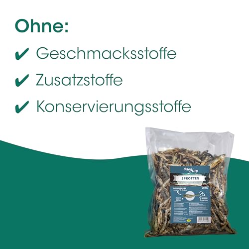cdVet Naturprodukte FischSnack Beutel 250 g - Hund, Katze - Einzelfuttermittel - Belohnung - wertvolle Omega Fettsäuren - natürlich - luftgetrocknet - ohne Farbstoffe + Konservierungsstoffe -