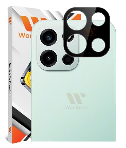 Image of Pack 1- Back Camera Glass Protector Compatible with OnePlus Nord 6 5G [3D Premium] Camera Glass Protector (Black)