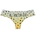 AWESOMETIVITY Thongs Funny Women's Underwear - Small Gifts, All You Can Eat, XXL