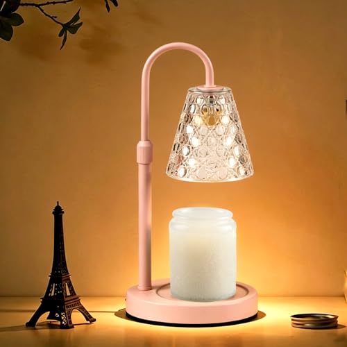 RMFSH Candle Warmer Lamp with Timer Dimmable Wax Melt Warmer Pink