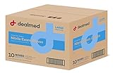 Dealmed Nitrile Medical Exam Gloves, Disposable Latex Free, Large, 1000 ct. (Pack of 10)