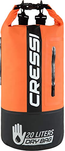 Cressi Dry Bag Premium 20L Bolsa Mochila Impermeable Bicolor para Actividades Deportivas