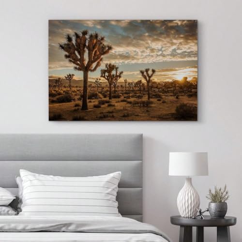 Atardecer en Joshua Tree: cuadro mural que inspira paz y calma en tu hogar 4
