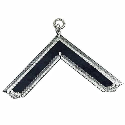Bricks Masons Masonic Craft Lodge Officer Collar Jewel Silver - Worshipful Master