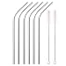 EHME 6 Pack Extra Long Stainless Steel Drinking Straws for 30 oz & 20 oz Yeti, RTIC or Ozark Trail Ramblers Cups+2 Free Cleaning Brushes.