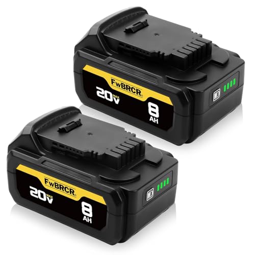 Image of New Upgraded 20V 8.0Ah Replacement for Dewalt 20V Max Battery Compatible With Dewalt Battery 18Volt Lithium-Ion Batteries DCB200 DCB201 DCB203 DCB204 DCB181 DCB180 DCD/DCF/DCG Series Power Tools