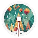 Photo Gallery poster di natale gonna per albero di natale con nappa, a due strati, rustico, vintage, decorazione per albero di natale, decorazione per natale, vacanze, casa, feste, 91,4 cm Photo Gallery poster di natale gonna per albero di natale con nappa, a due strati, rustico, vintage, decorazione per albero di natale, decorazione per natale, vacanze, casa, feste, 91,4 cm