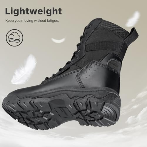 Image of FREE SOLDIER Women's Tactical Boots 8 Inches Lightweight Combat Boot Durable Military Work Outdoors Boots Desert Boot for Women